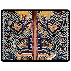 Traditional Batik Indonesia Pattern Double Sided Fleece Blanket (large)  by BangZart