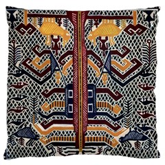 Traditional Batik Indonesia Pattern Large Flano Cushion Case (two Sides) by BangZart