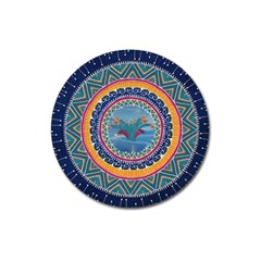 Traditional Pakistani Art Magnet 3  (round) by BangZart