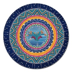 Traditional Pakistani Art Magnet 5  (round) by BangZart