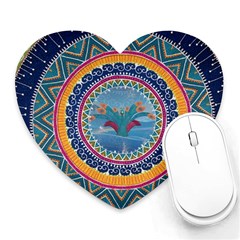 Traditional Pakistani Art Heart Mousepads by BangZart