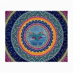 Traditional Pakistani Art Small Glasses Cloth (2-side) by BangZart