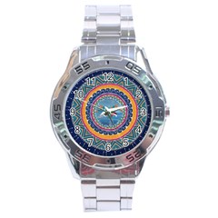 Traditional Pakistani Art Stainless Steel Analogue Watch by BangZart