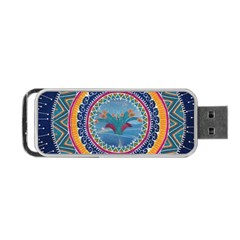 Traditional Pakistani Art Portable Usb Flash (two Sides) by BangZart