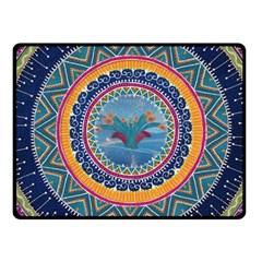 Traditional Pakistani Art Double Sided Fleece Blanket (small)  by BangZart