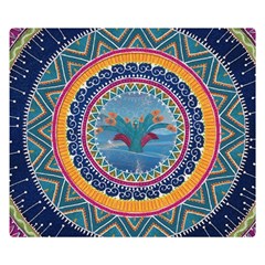 Traditional Pakistani Art Double Sided Flano Blanket (small)  by BangZart