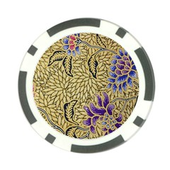 Traditional Art Batik Pattern Poker Chip Card Guard by BangZart