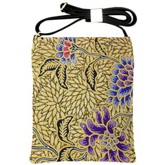 Traditional Art Batik Pattern Shoulder Sling Bags by BangZart