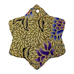 Traditional Art Batik Pattern Ornament (snowflake) by BangZart