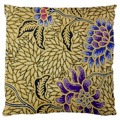 Traditional Art Batik Pattern Large Cushion Case (two Sides) by BangZart