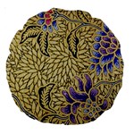 Traditional Art Batik Pattern Large 18  Premium Round Cushions Front