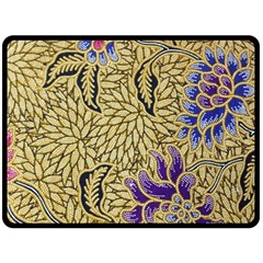 Traditional Art Batik Pattern Double Sided Fleece Blanket (large)  by BangZart