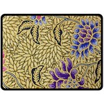 Traditional Art Batik Pattern Double Sided Fleece Blanket (Large)  80 x60  Blanket Back