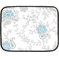 Traditional Art Batik Flower Pattern Fleece Blanket (mini) by BangZart