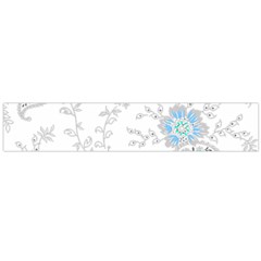 Traditional Art Batik Flower Pattern Flano Scarf (large) by BangZart