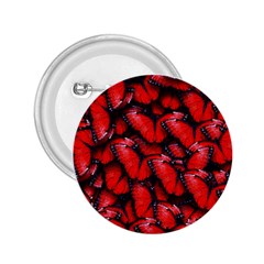 The Red Butterflies Sticking Together In The Nature 2 25  Buttons by BangZart