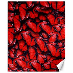 The Red Butterflies Sticking Together In The Nature Canvas 16  X 20   by BangZart