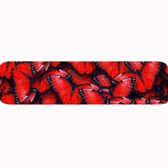 The Red Butterflies Sticking Together In The Nature Large Bar Mats by BangZart