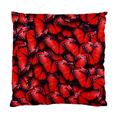 The Red Butterflies Sticking Together In The Nature Standard Cushion Case (one Side) by BangZart