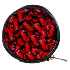 The Red Butterflies Sticking Together In The Nature Mini Makeup Bags by BangZart