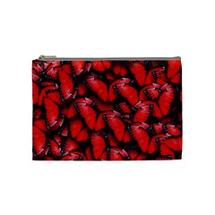 The Red Butterflies Sticking Together In The Nature Cosmetic Bag (medium)  by BangZart