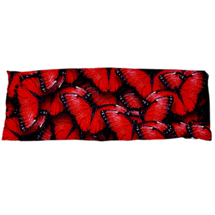 The Red Butterflies Sticking Together In The Nature Body Pillow Case Dakimakura (Two Sides)