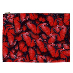 The Red Butterflies Sticking Together In The Nature Cosmetic Bag (xxl)  by BangZart