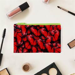 The Red Butterflies Sticking Together In The Nature Cosmetic Bag (xs) by BangZart