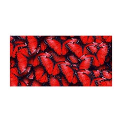 The Red Butterflies Sticking Together In The Nature Yoga Headband by BangZart