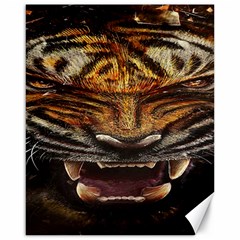 Tiger Face Canvas 16  X 20   by BangZart