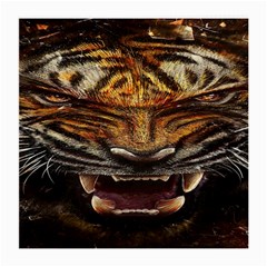 Tiger Face Medium Glasses Cloth (2-side) by BangZart