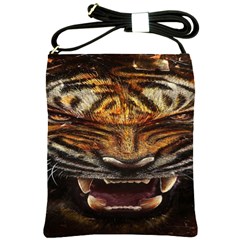 Tiger Face Shoulder Sling Bags by BangZart