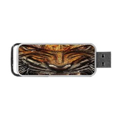 Tiger Face Portable Usb Flash (one Side) by BangZart