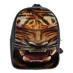 Tiger Face School Bags (xl)  by BangZart