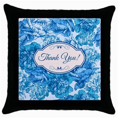 Thank You Throw Pillow Case (black) by BangZart