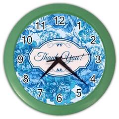 Thank You Color Wall Clocks by BangZart