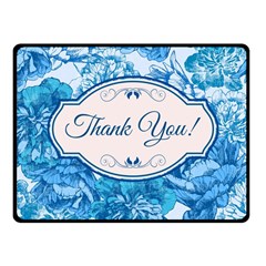 Thank You Fleece Blanket (small) by BangZart