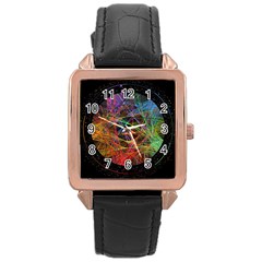 The Art Links Pi Rose Gold Leather Watch  by BangZart