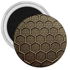 Texture Hexagon Pattern 3  Magnets by BangZart