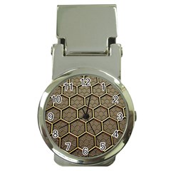 Texture Hexagon Pattern Money Clip Watches by BangZart