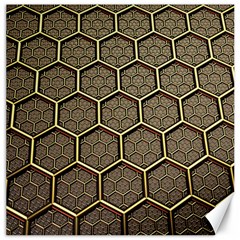 Texture Hexagon Pattern Canvas 16  X 16   by BangZart