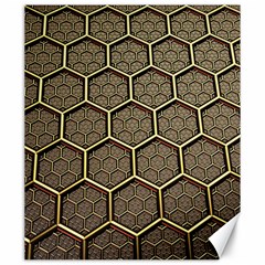 Texture Hexagon Pattern Canvas 20  X 24   by BangZart