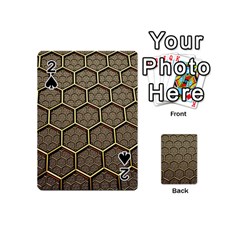 Texture Hexagon Pattern Playing Cards 54 (mini)  by BangZart