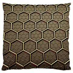 Texture Hexagon Pattern Large Flano Cushion Case (two Sides) by BangZart