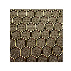 Texture Hexagon Pattern Small Satin Scarf (square) by BangZart