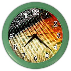 Technology Circuit Color Wall Clocks by BangZart