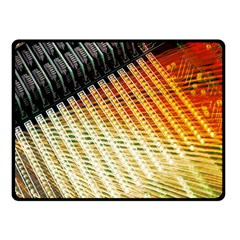 Technology Circuit Fleece Blanket (small) by BangZart