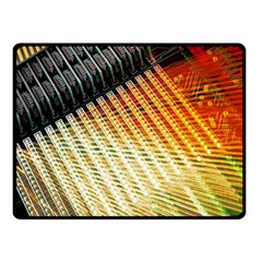 Technology Circuit Double Sided Fleece Blanket (small)  by BangZart