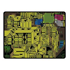 Technology Circuit Board Fleece Blanket (small) by BangZart