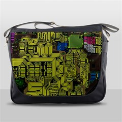 Technology Circuit Board Messenger Bags by BangZart